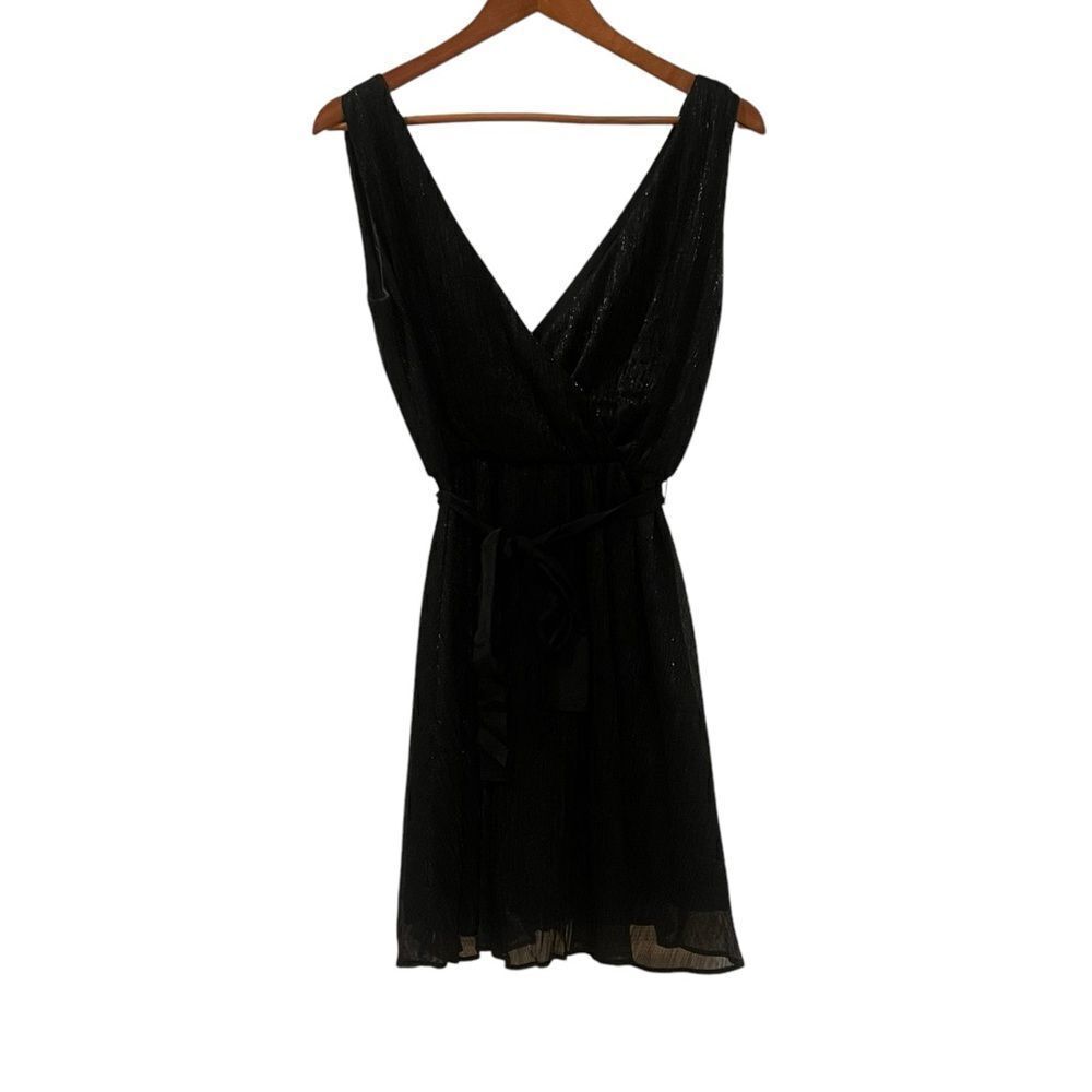 NWT! Banana Republic black metallic mini dress